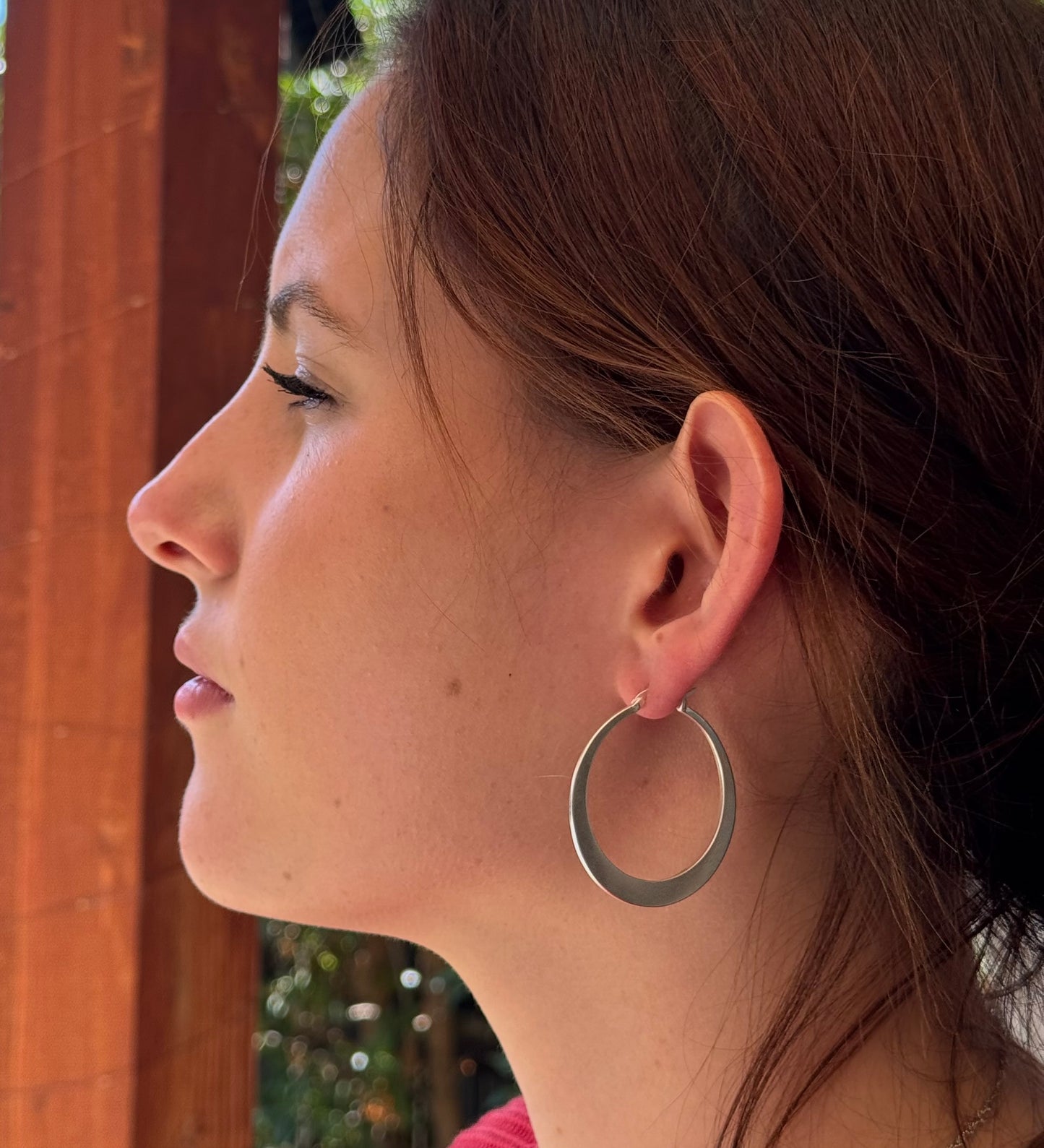 Aros argolla satinadas 40 mm