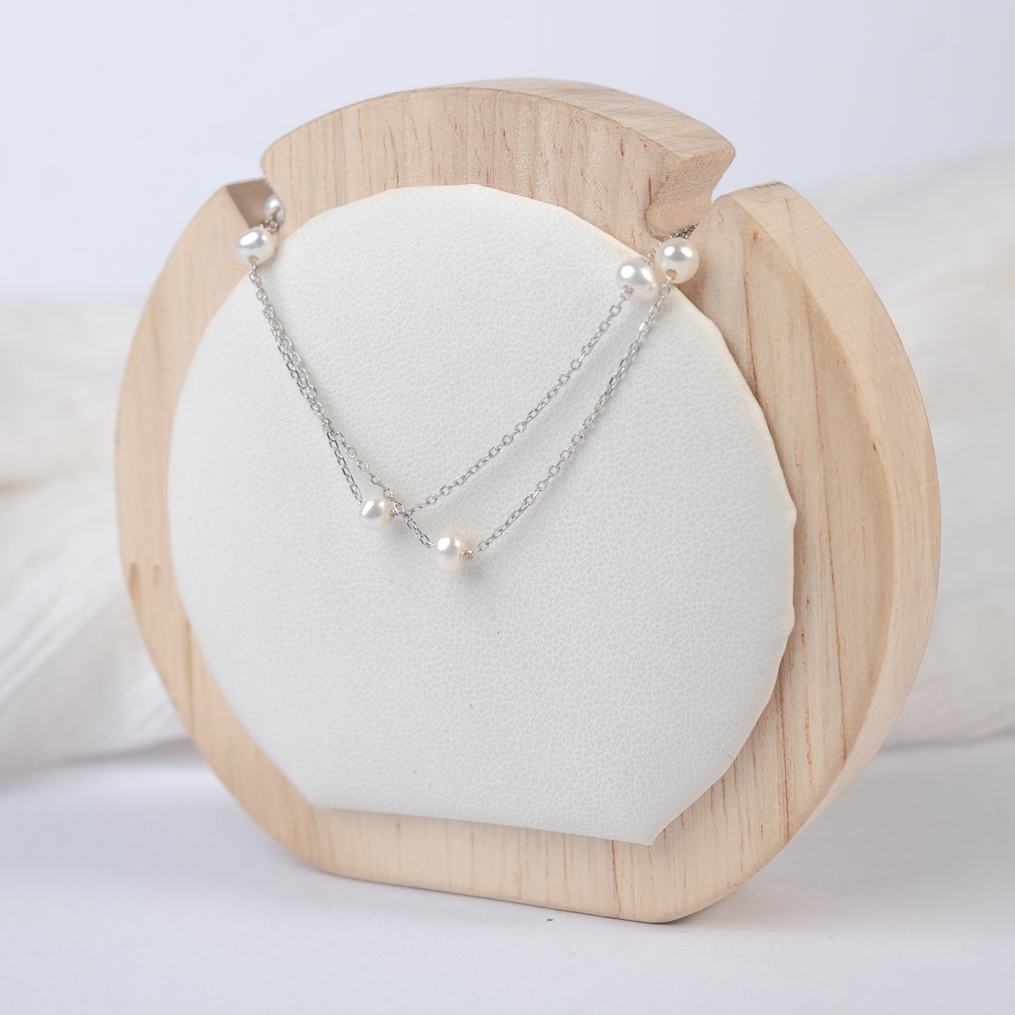 Collar doble de perlas