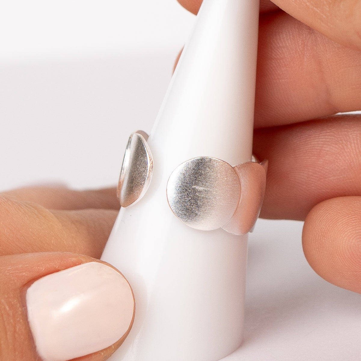 Anillo ajustable óvalos