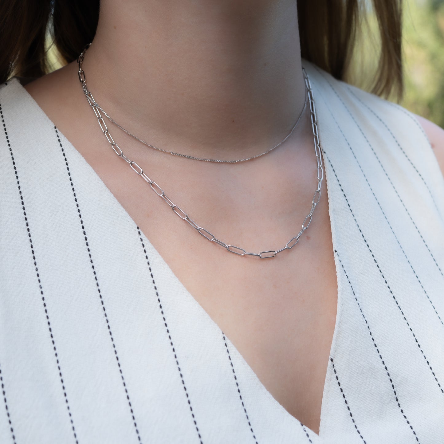Collar doble cadenas