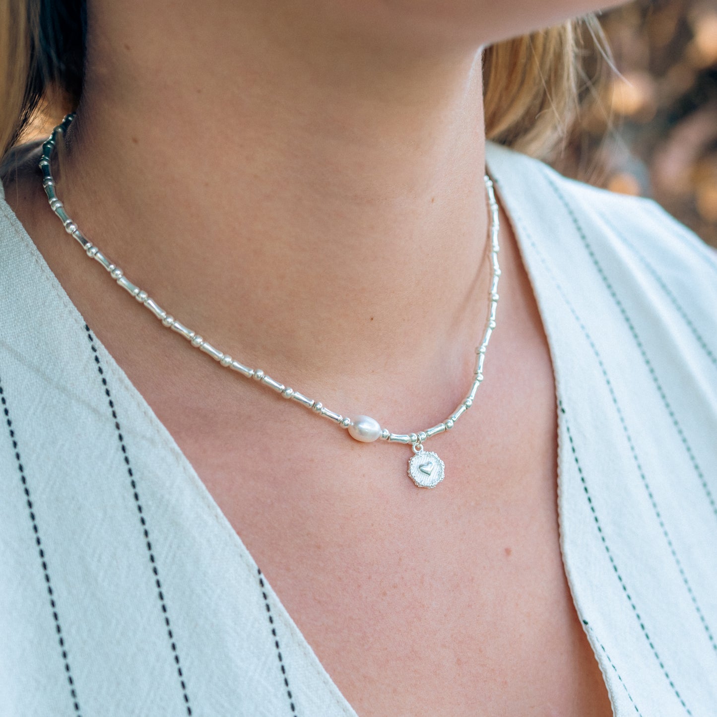 Collar de corazón boreal