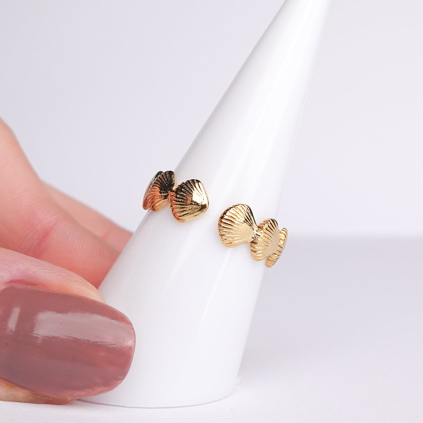 Anillo ajustable Merina bañado en oro