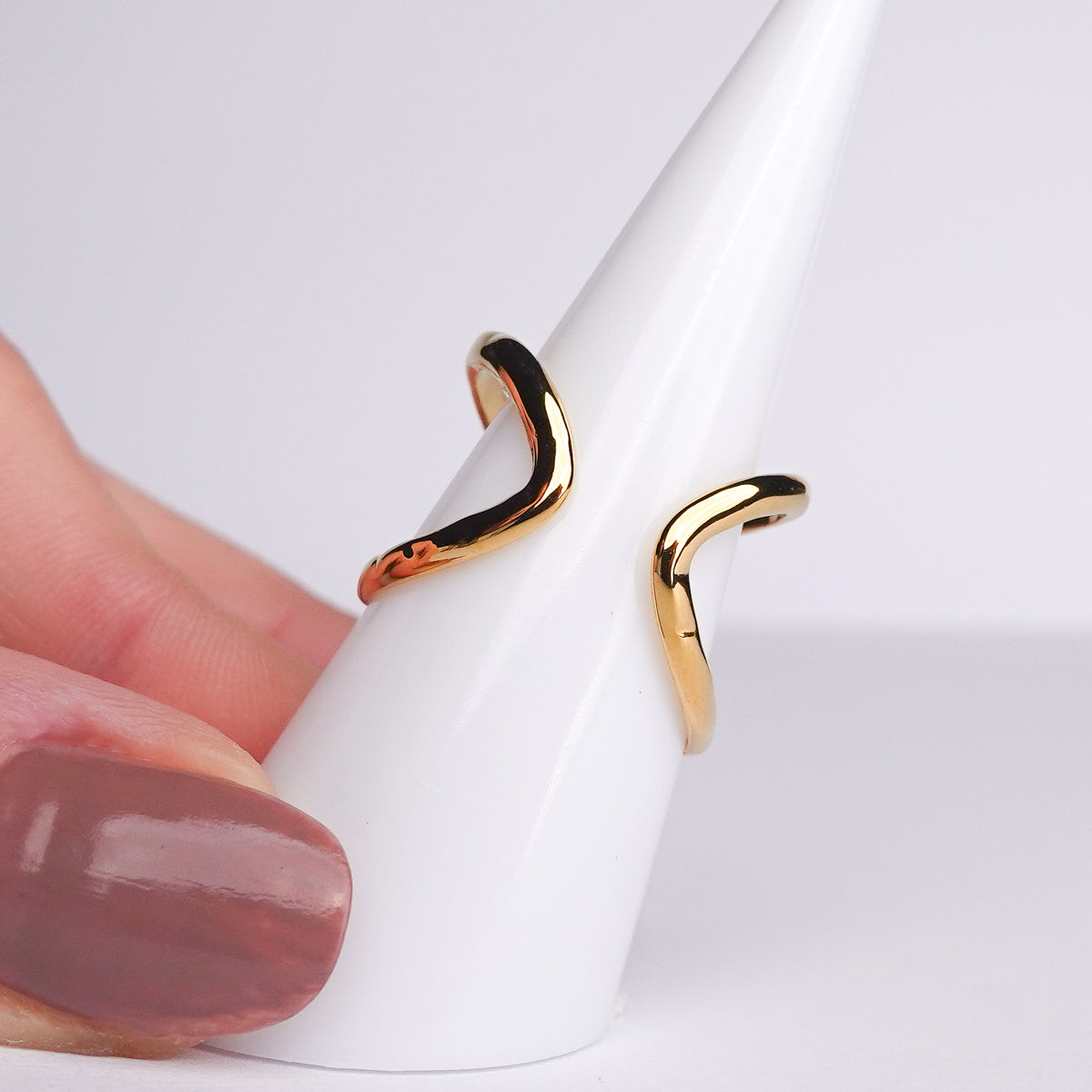Anillo ajustable Altea bañado en oro