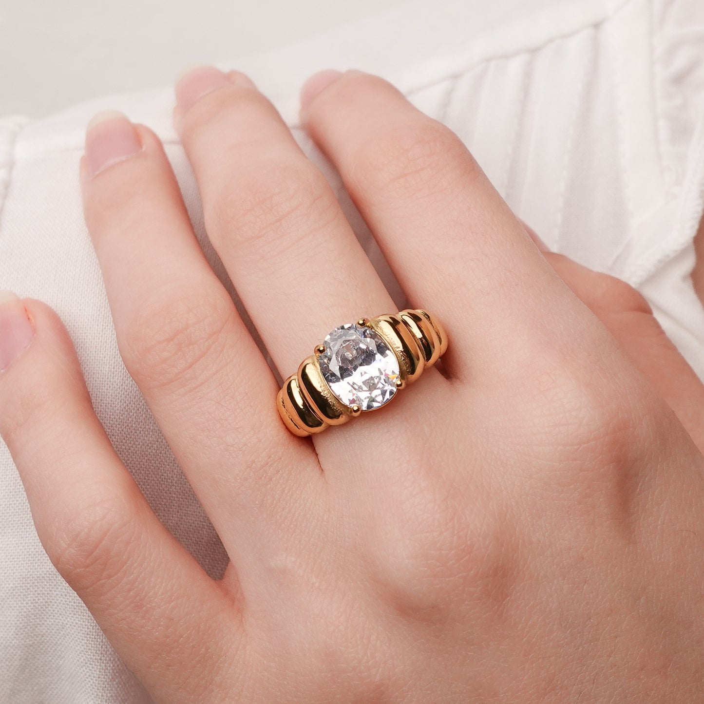 Anillo Margot bañado en oro