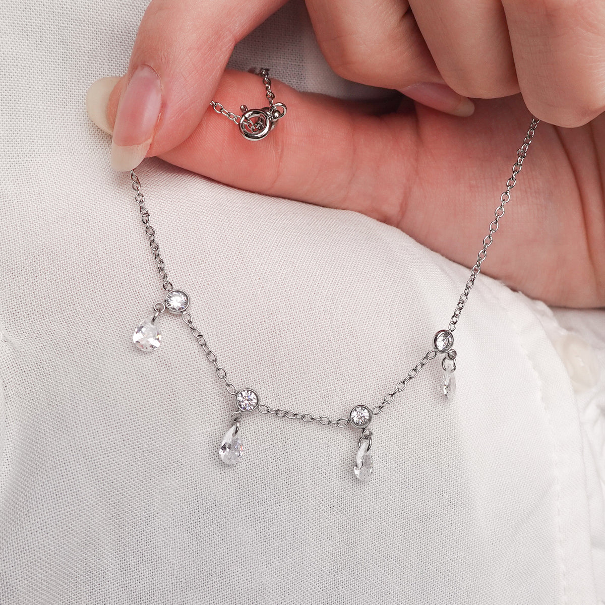 Pulsera Gotas de Luz Silver