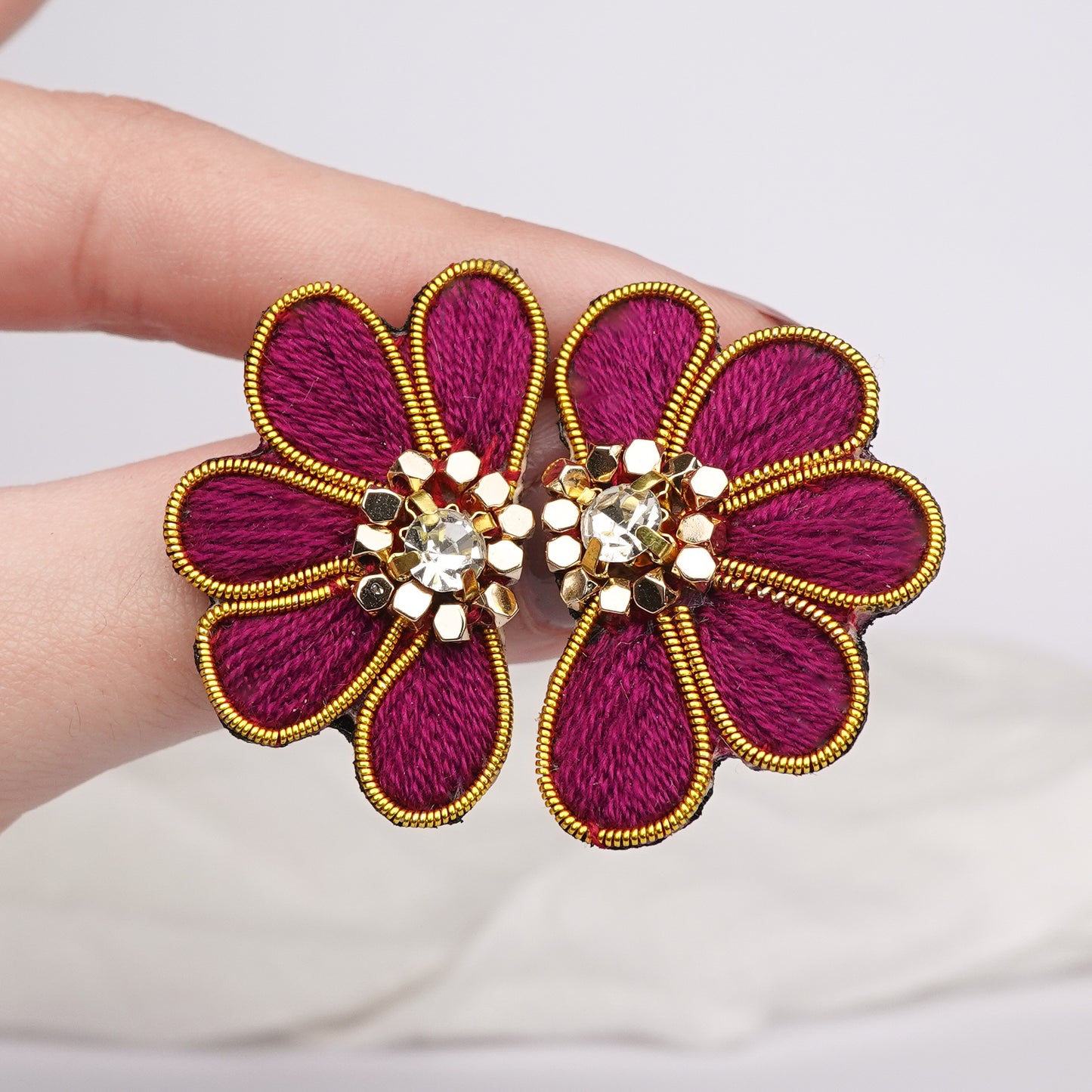 Aros hechos a mano Purple