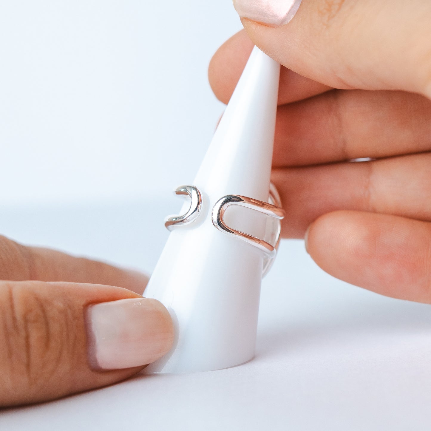 Anillo ajustable grande piedra ovalada