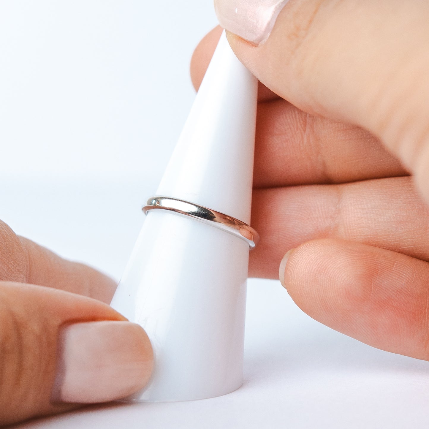 Conjunto anillos de pareja ajustables lisos