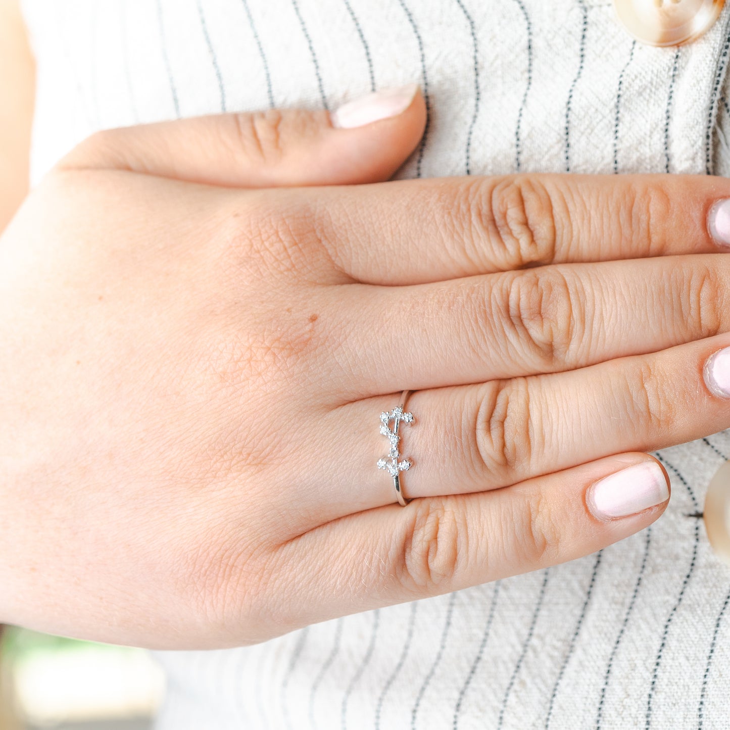 Anillo ajustable Zodiac constelación Escorpio
