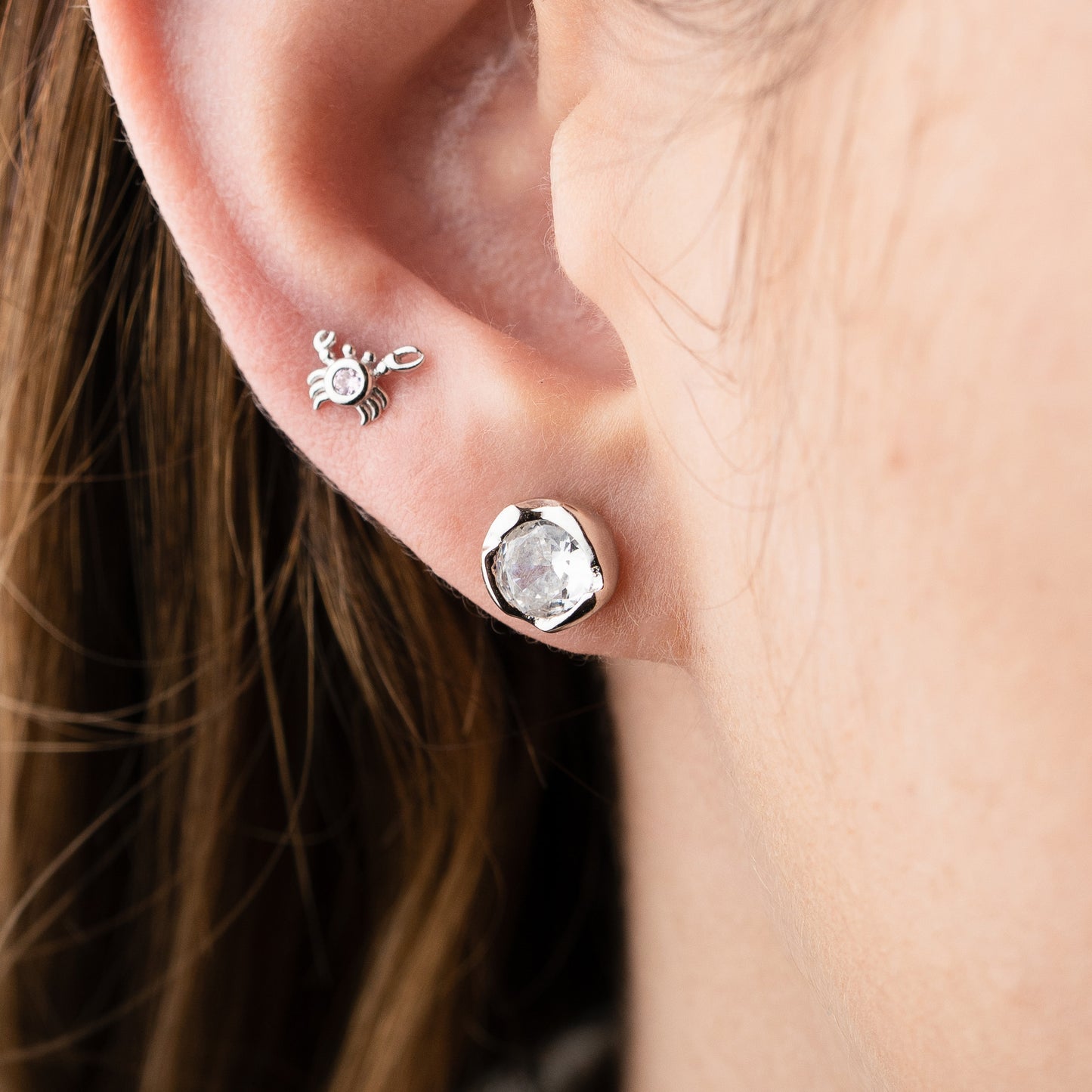 Aros pegados puntos de luz