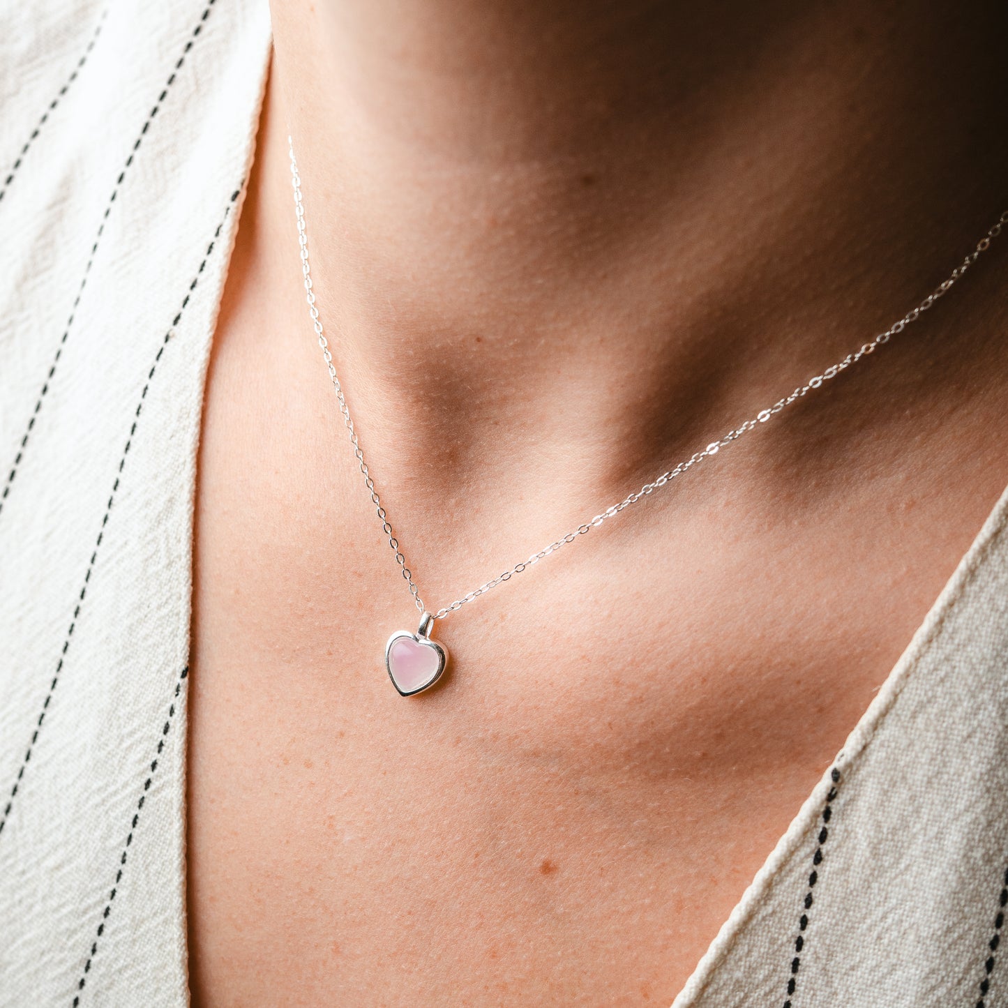 Collar My Love corazón rosado