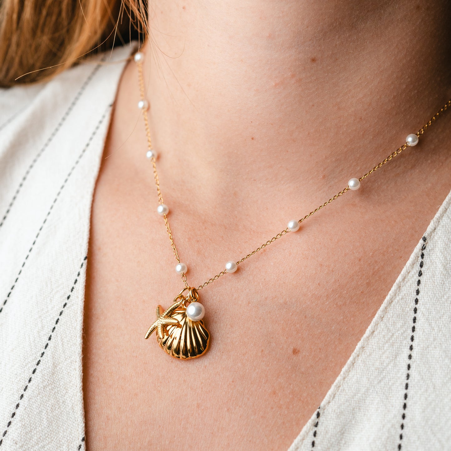 Collar marino Concha & Estrella Perla