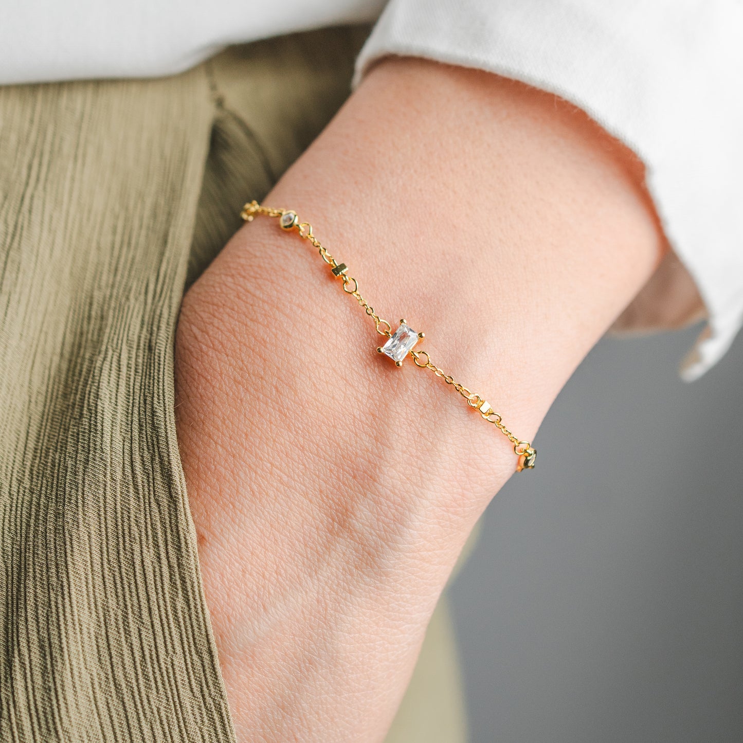 Pulsera Alba bañada en oro