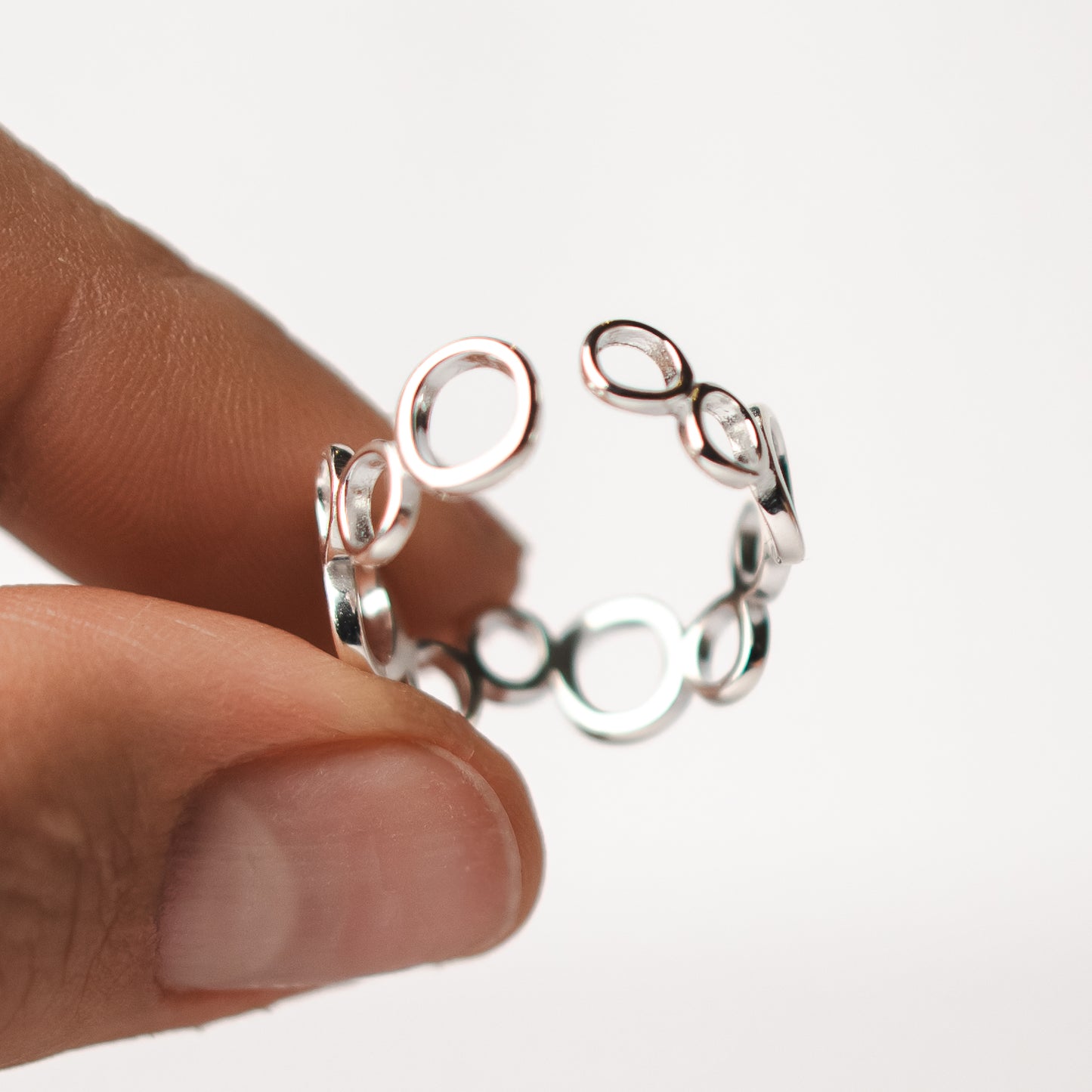 Anillo ajustable óvalos