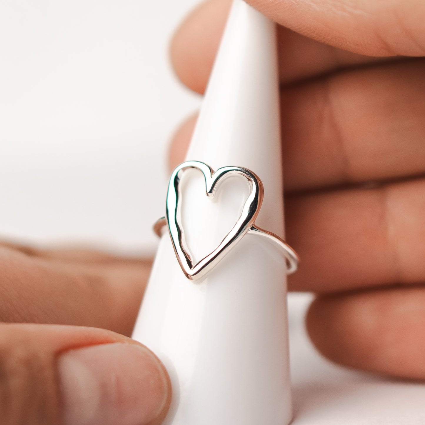Anillo ajustable corazón