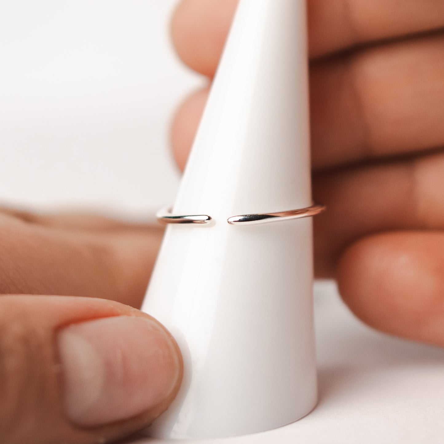 Anillo ajustable corazón
