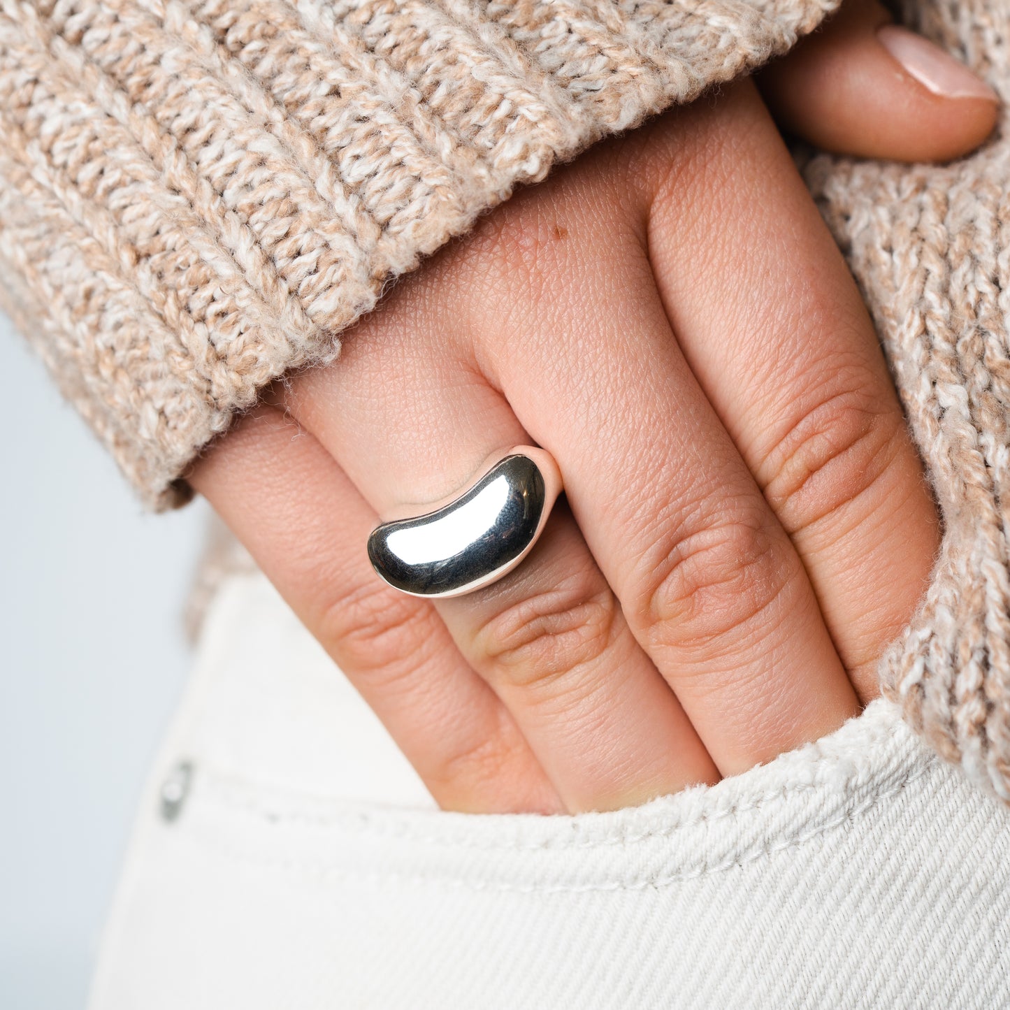 Anillo ajustable diseño ancho