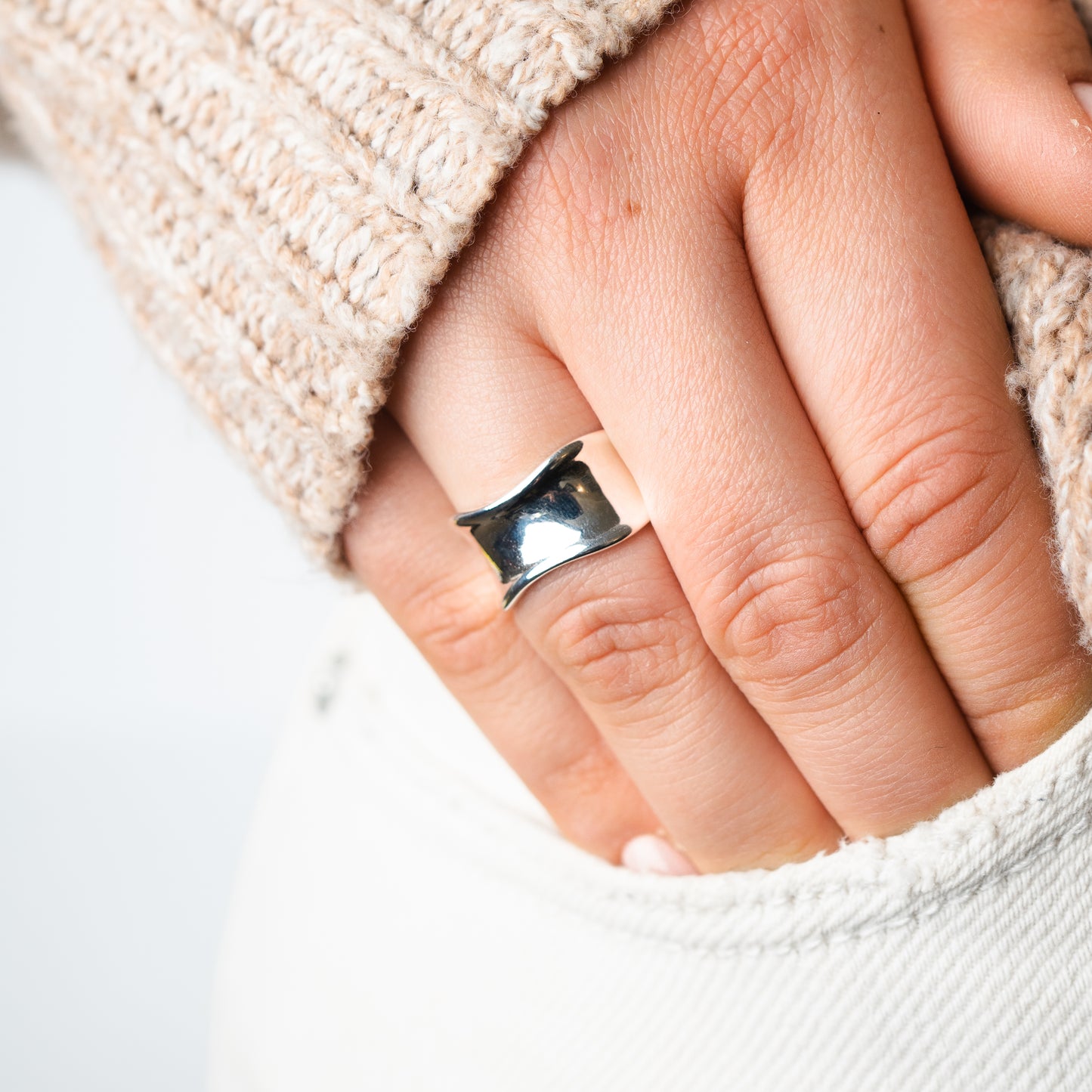 Anillo ajustable irregular