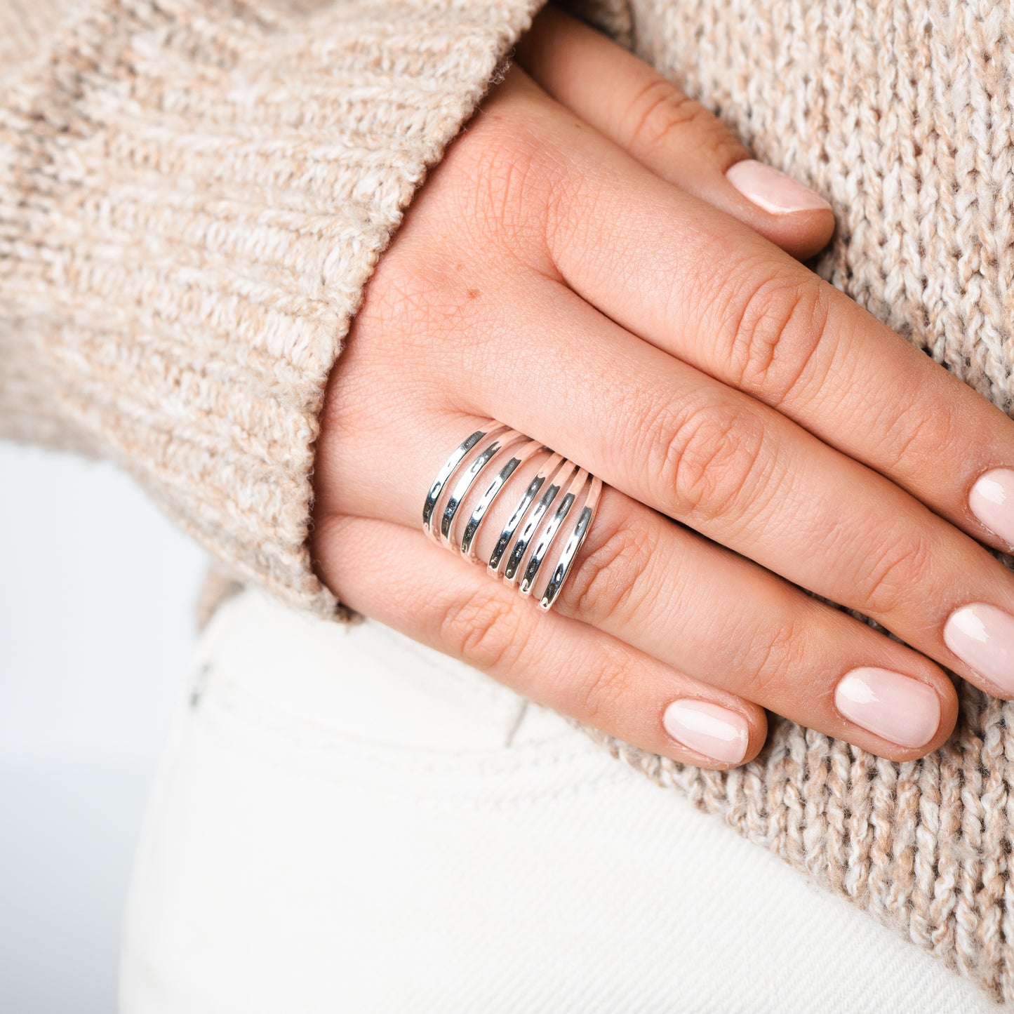 Anillo ajustable lineas