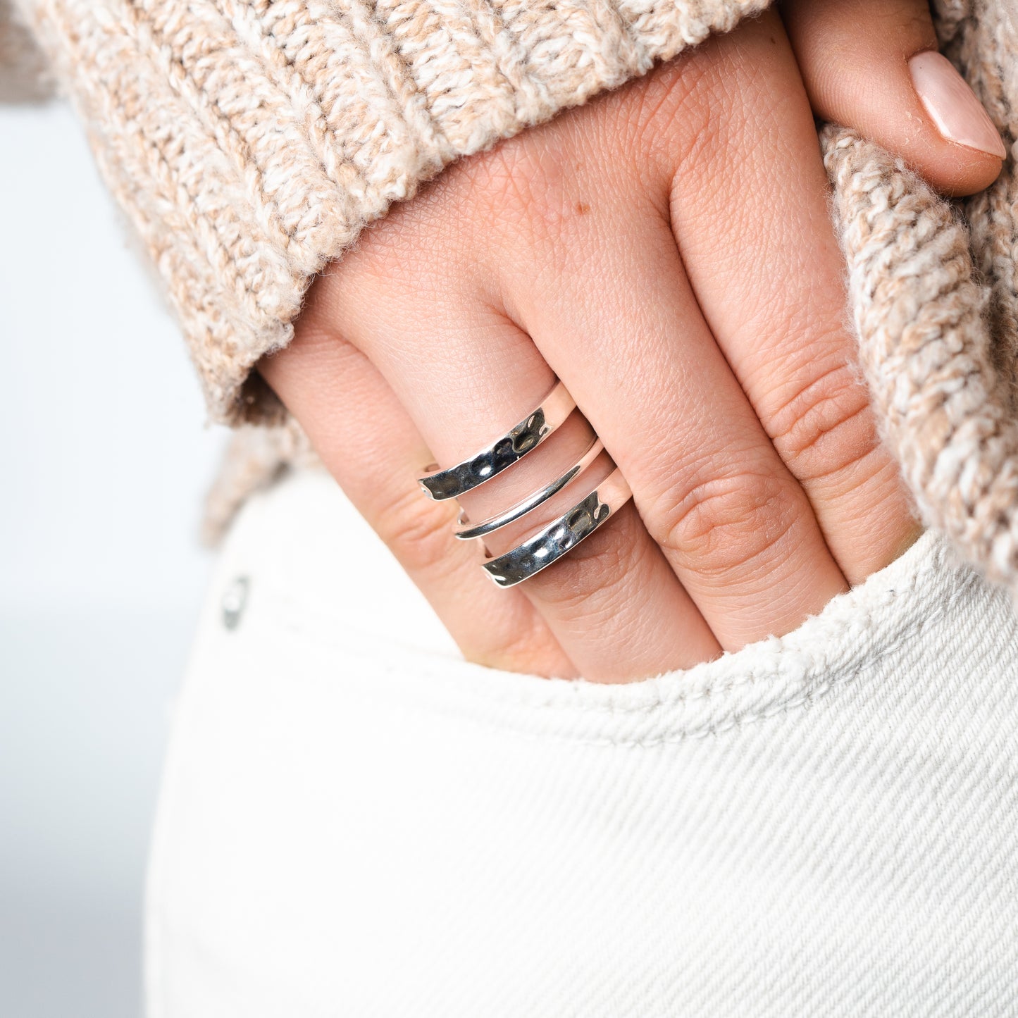 Anillo ajustable 3 lineas