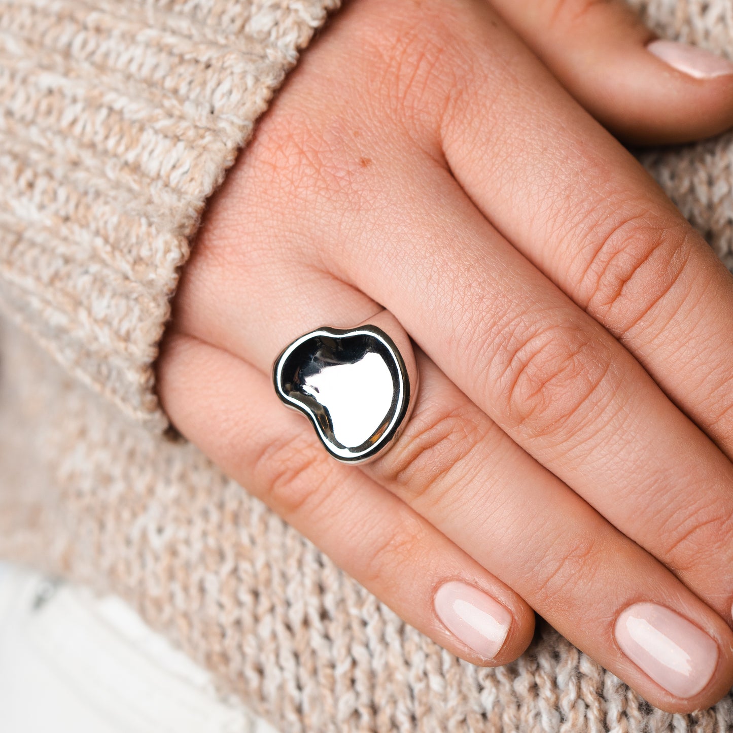 Anillo diseño desigual