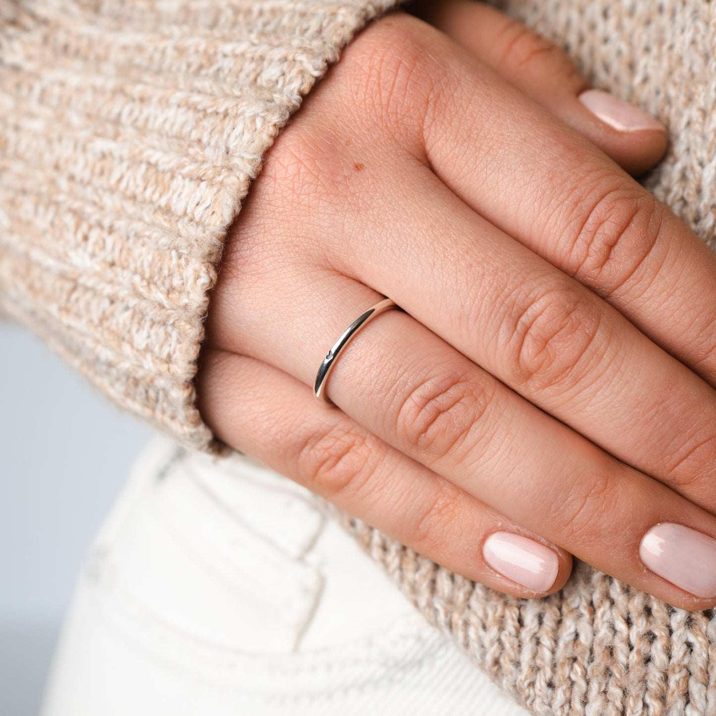 Anillo ajustable corazón negro
