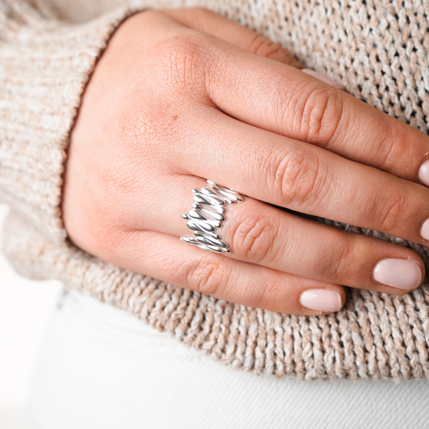 Anillo ajustable lineas