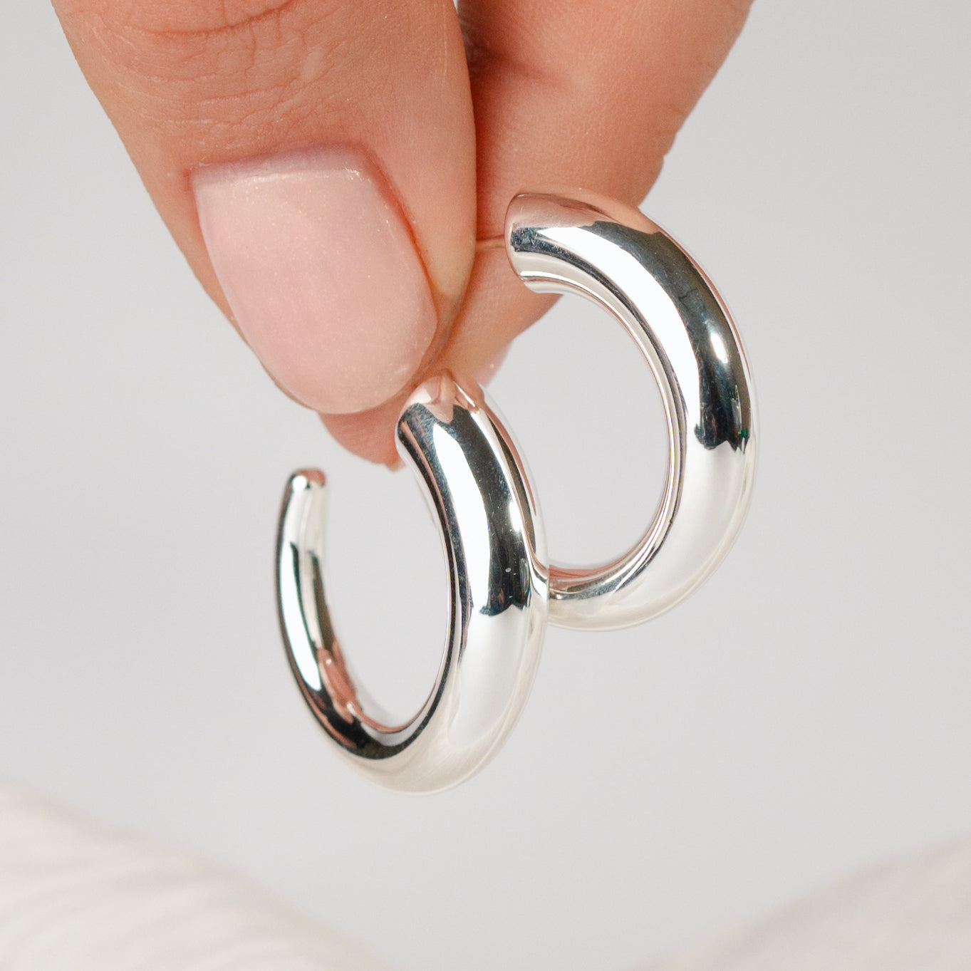 Aros semi argolla lisa