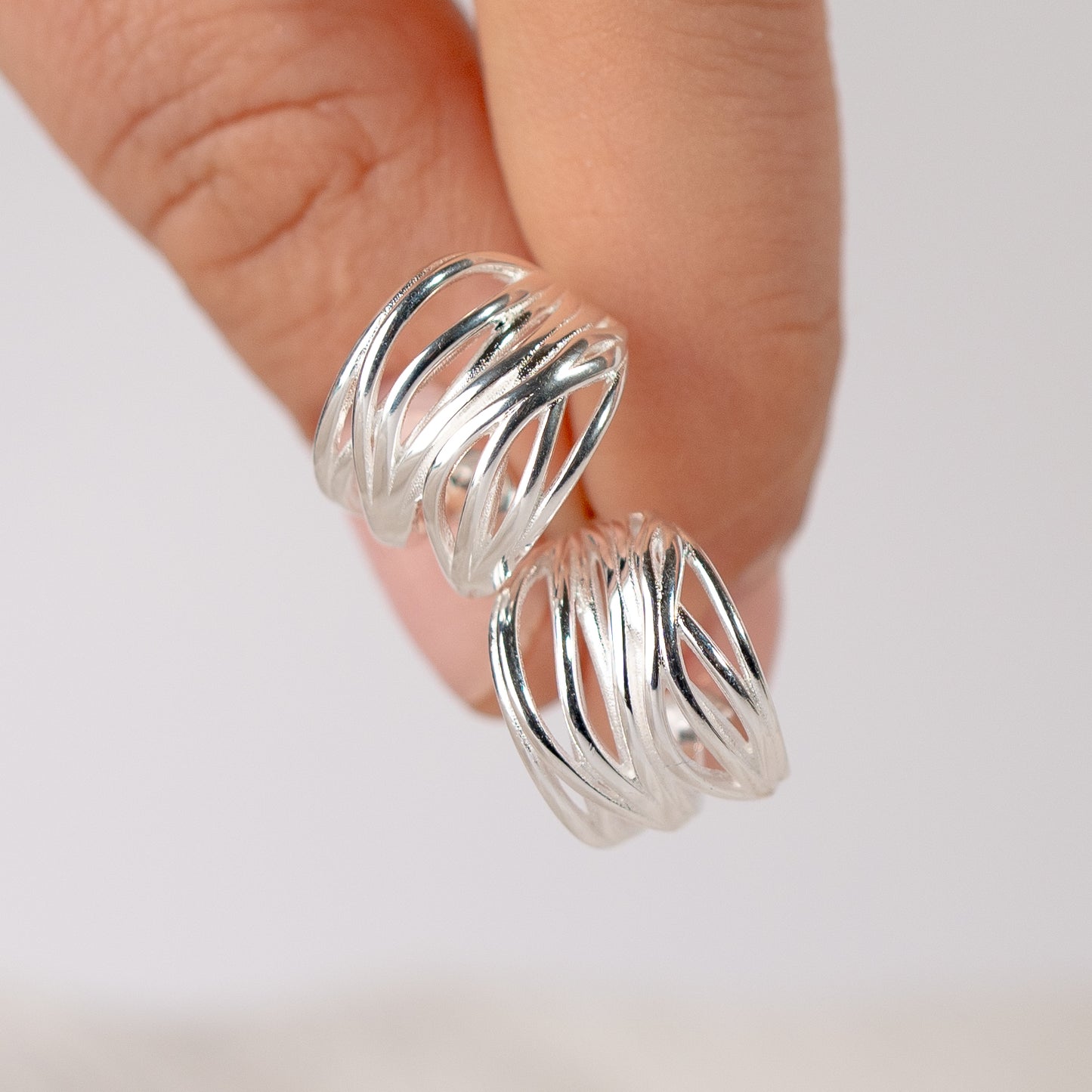 Aros semi argolla diseño