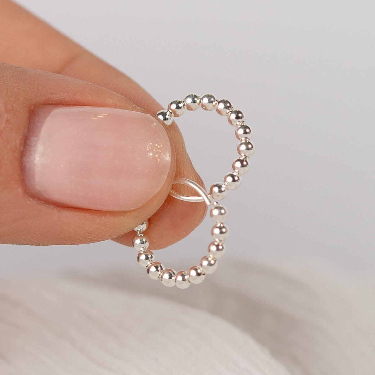 Aros argolla piercing de esferas