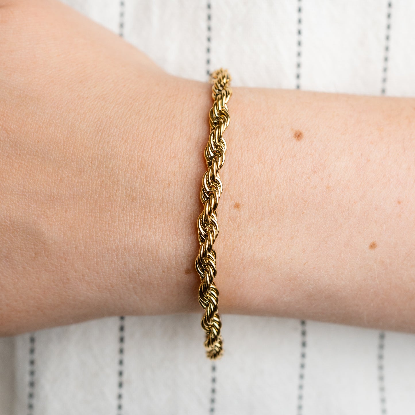 Pulsera twist rope gold