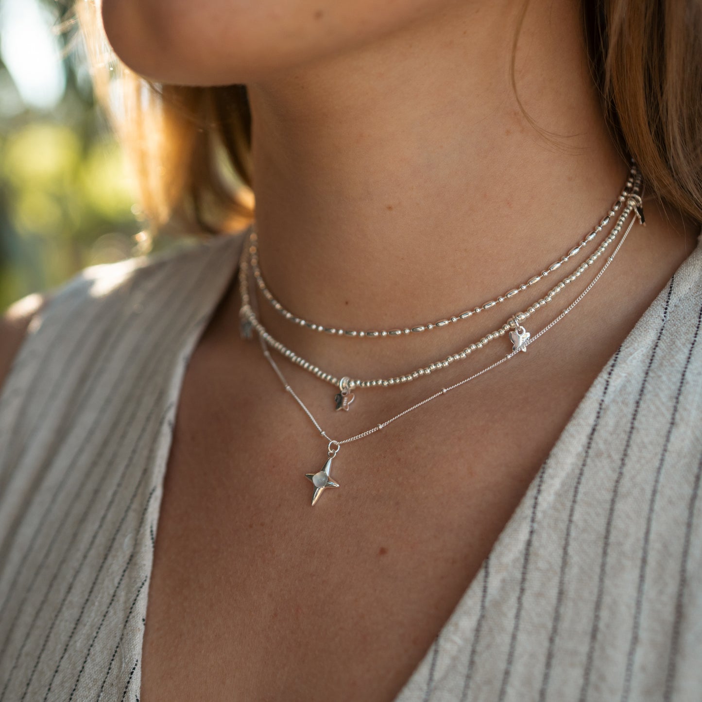 Cadena chocker de mostacillas