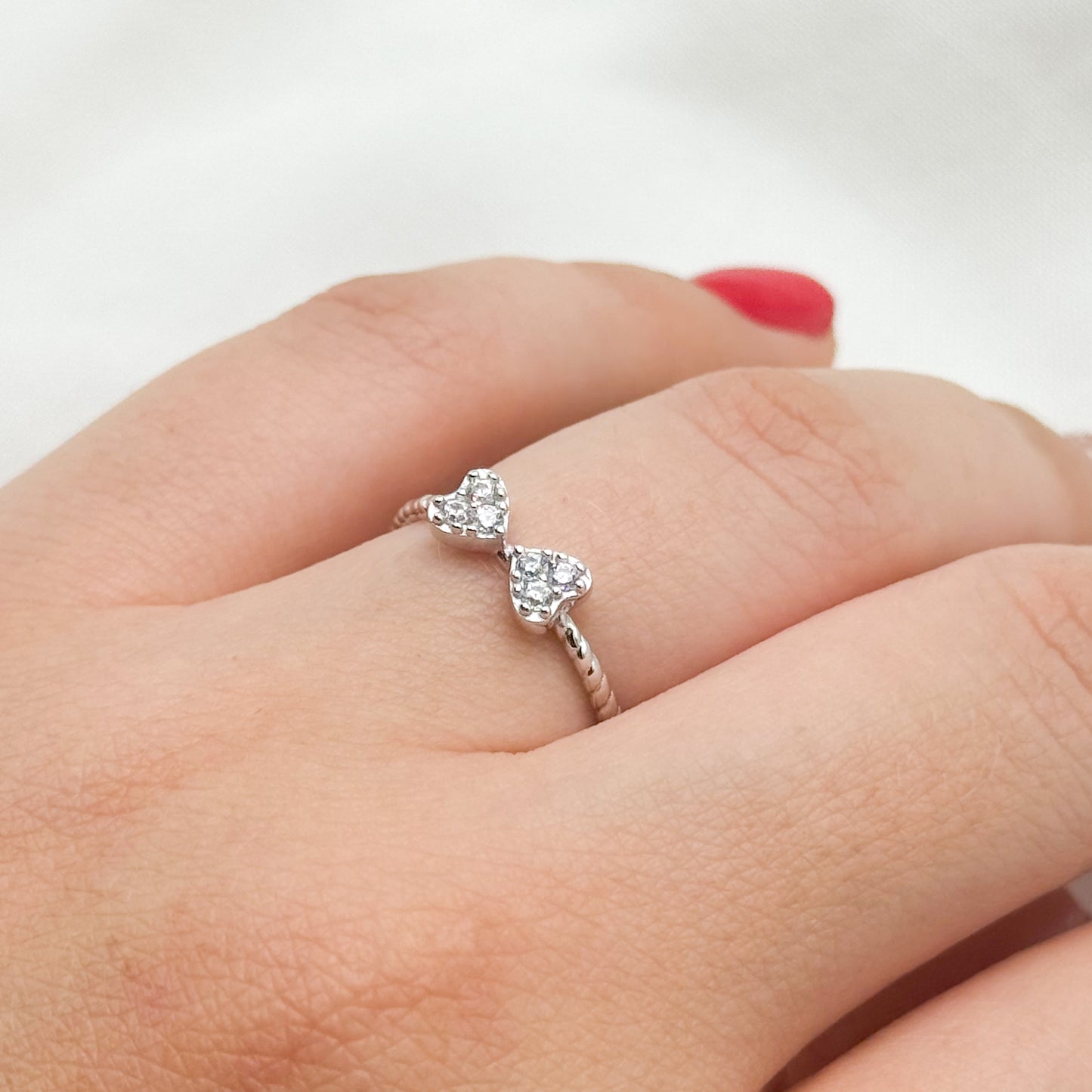 Anillo 3 en 1 trébol circones