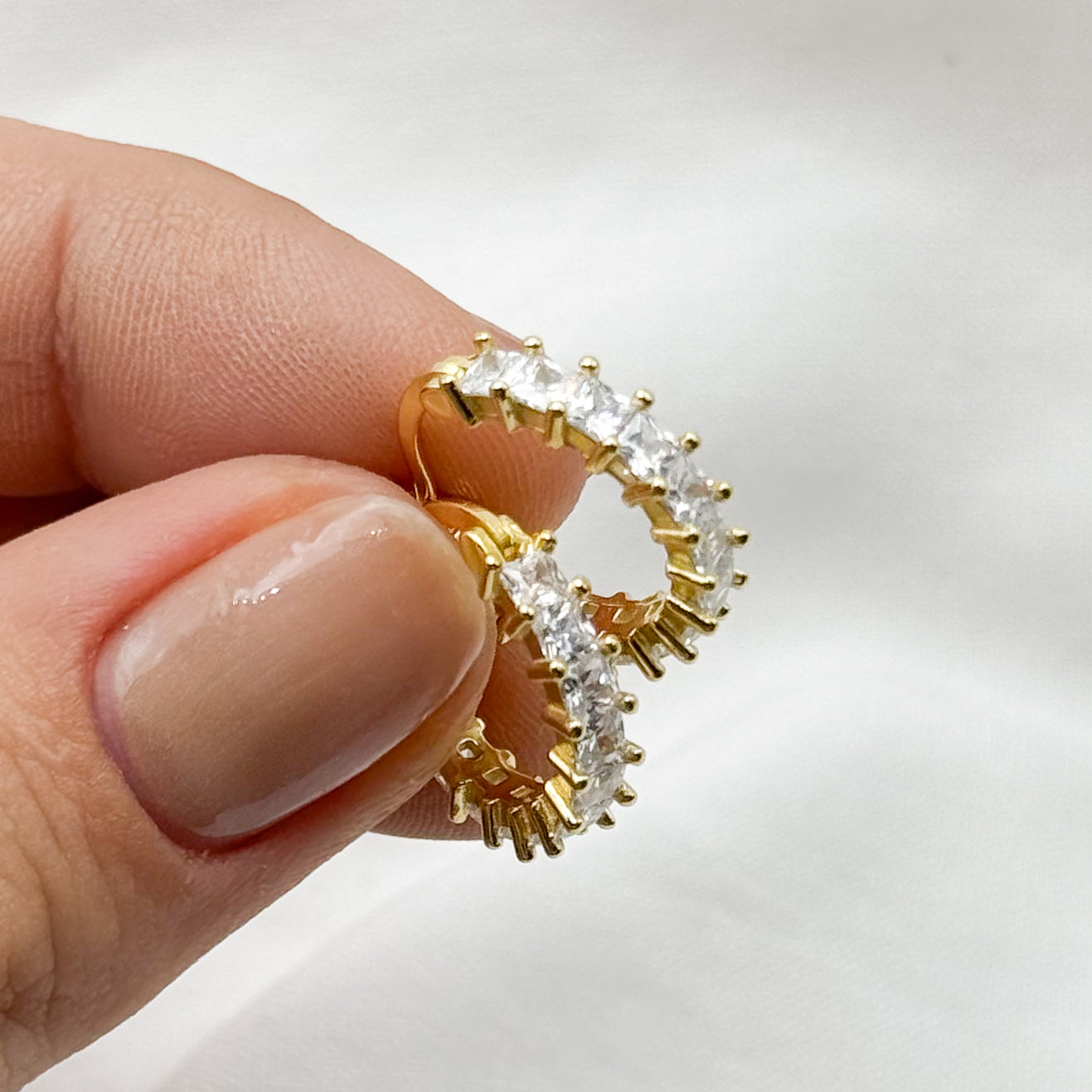 Aros argolla circones bañado en oro