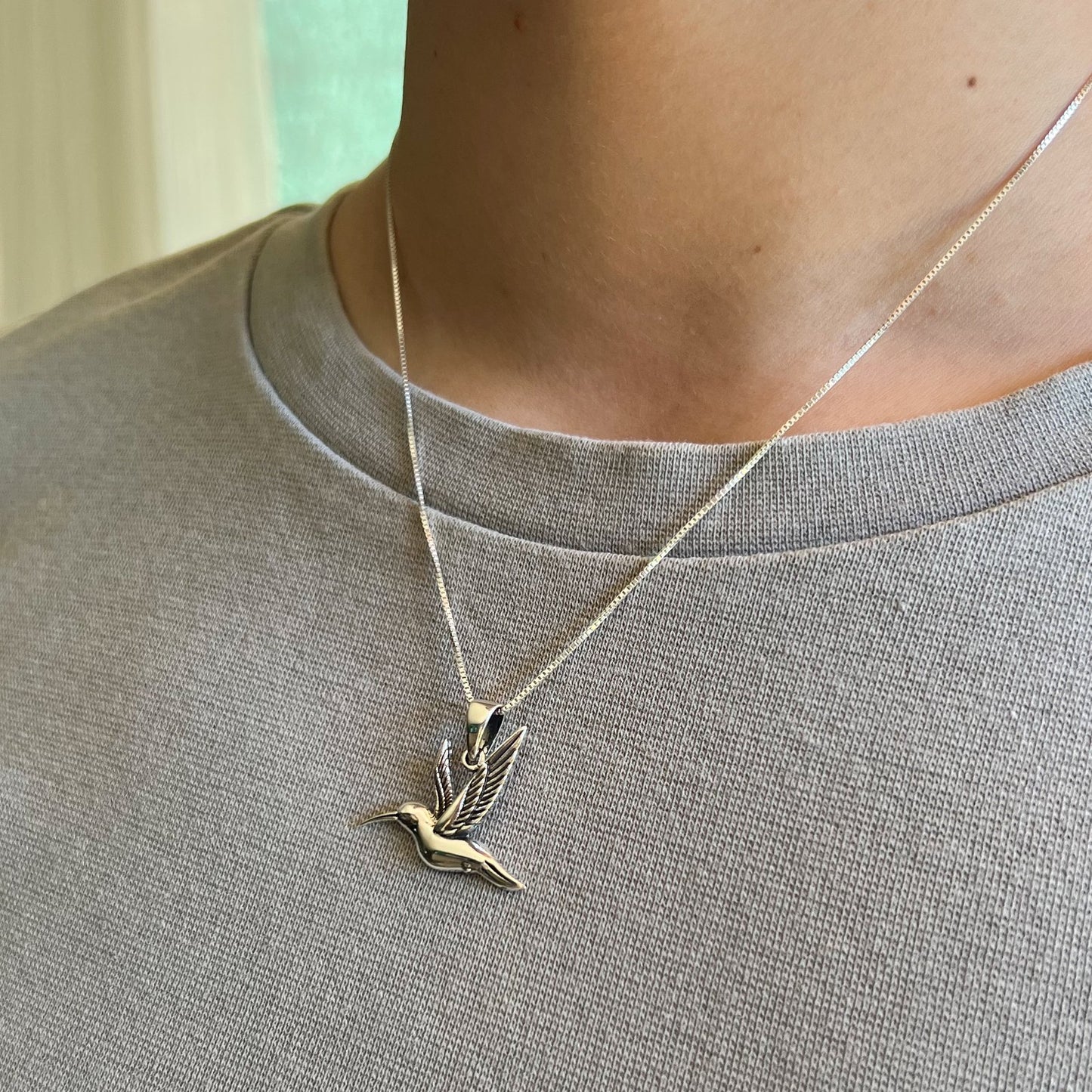 Collar de colibri grande