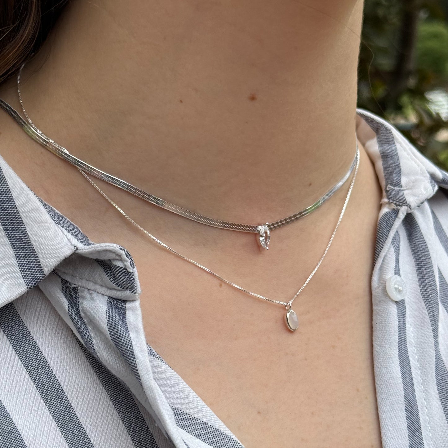 Collar cinta circón