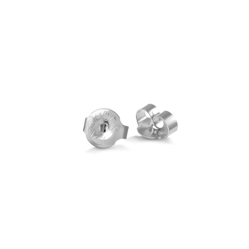Aros pegados petit silver cristal