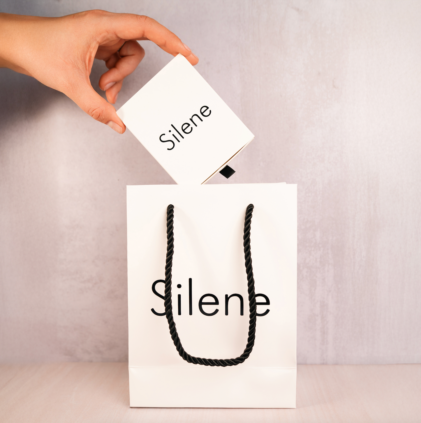 Caja y bolsa para regalo