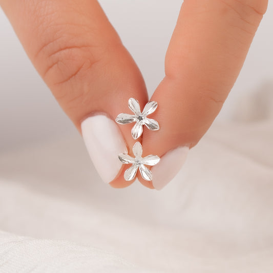 Aros pegados flor