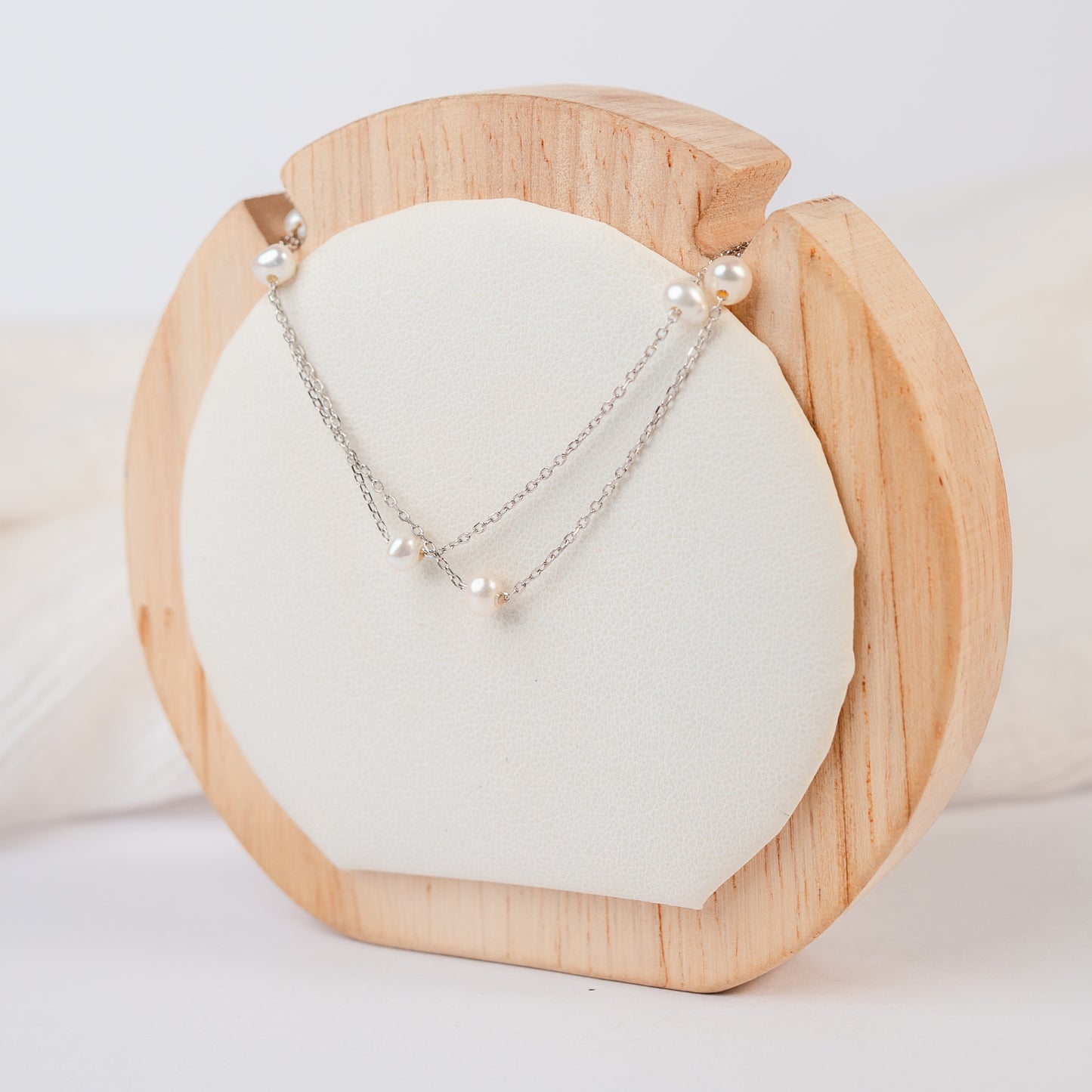 Collar doble de perlas