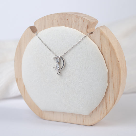 Collar media luna gatito