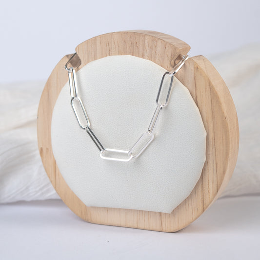 Collar chocker eslabones satinados