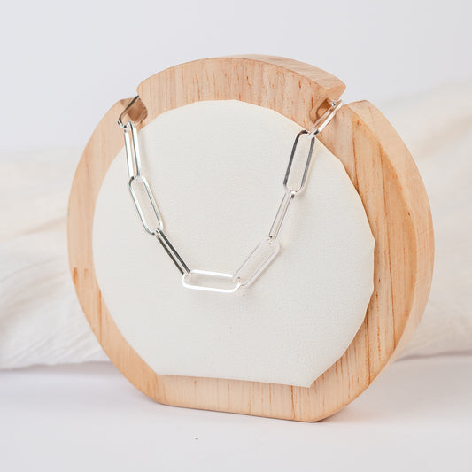 Collar chocker eslabones satinados