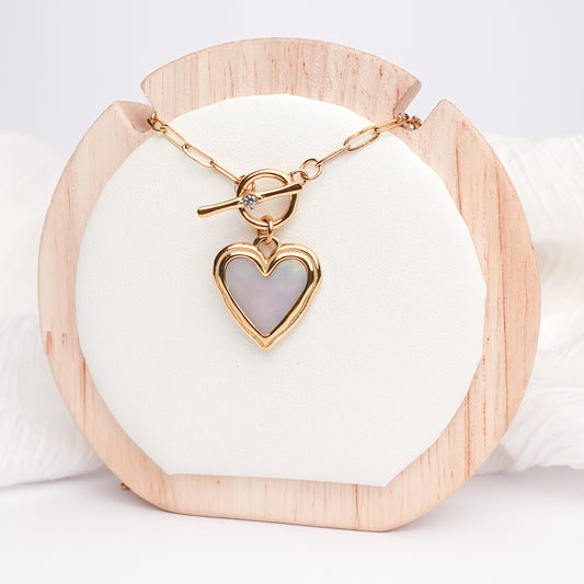 Collar timón y corazón