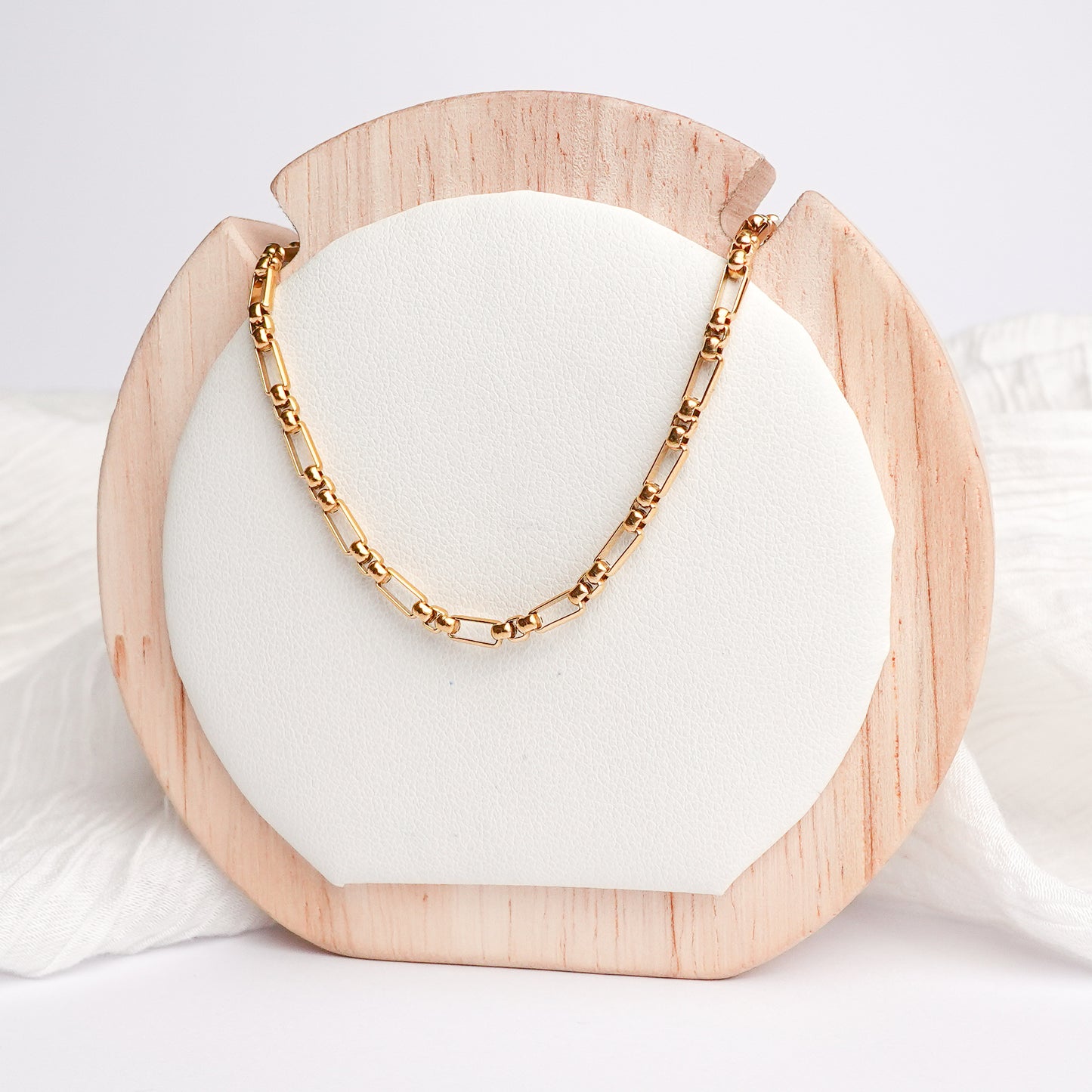Collar eslabones dorados