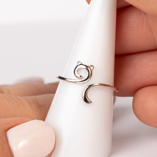 Anillo ajustable gatito