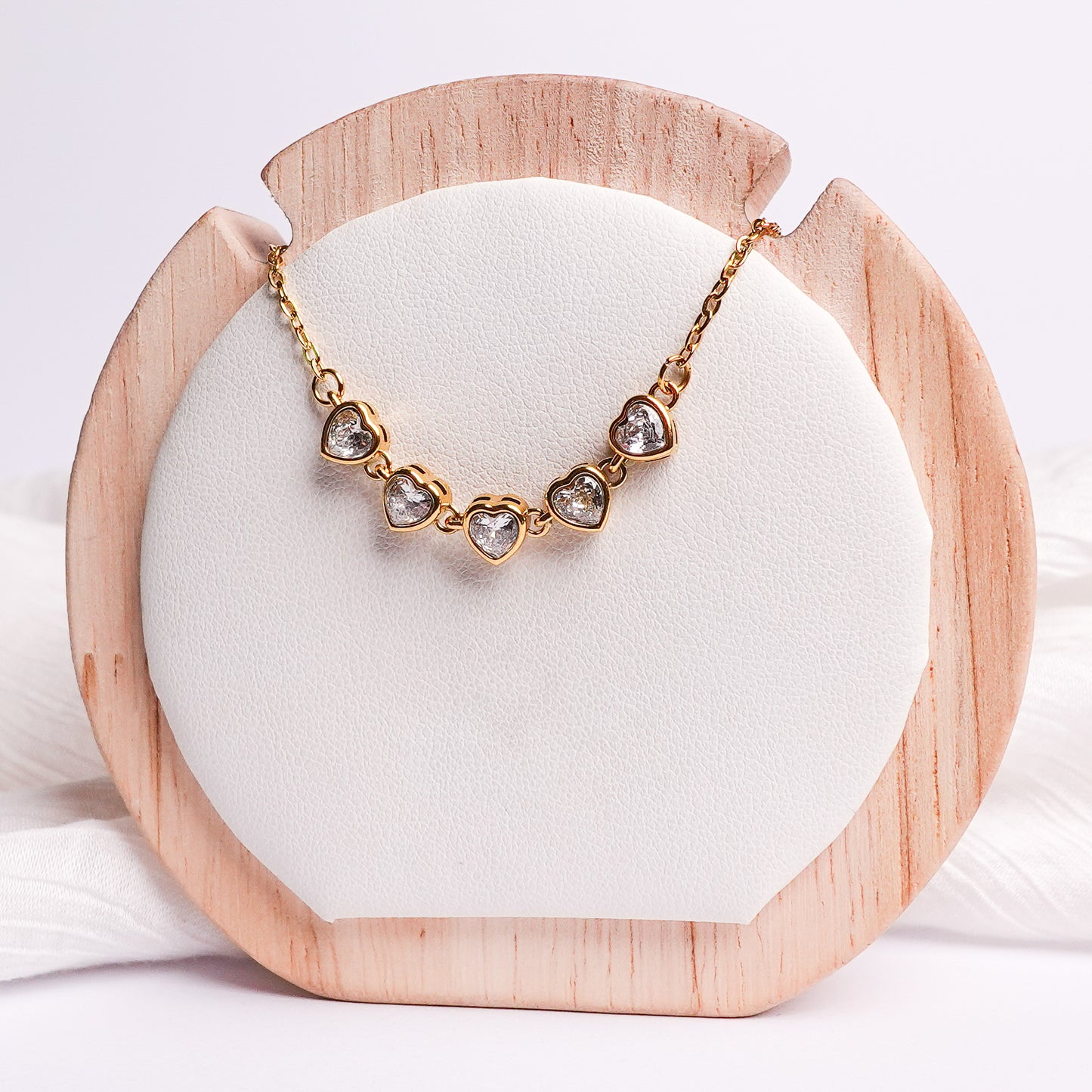 Collar corazones liora