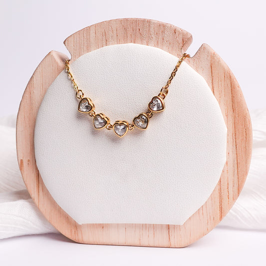 Collar corazones liora
