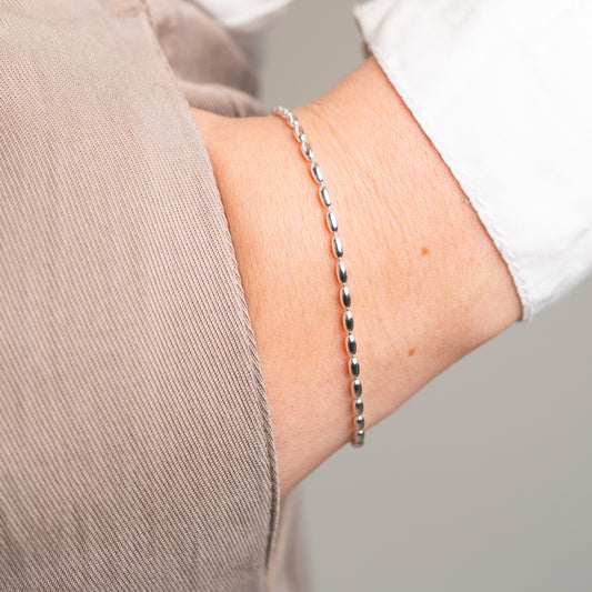 Pulsera mostacillas ovaladas