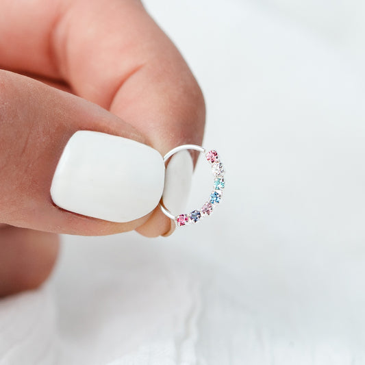 Aro piercing circones multicolor